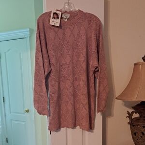 Jenni Pink Crew Neck Sweater